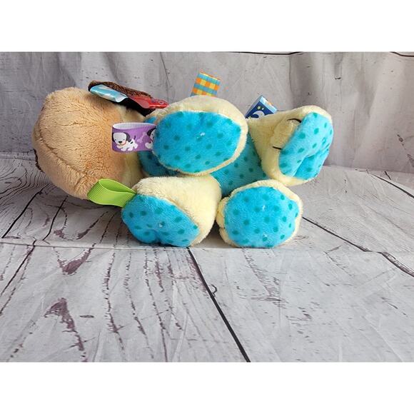 Taggies Buddy Dog Plush Tan Puppy 13" Mary Meyer Stuffed Animal toy Bean Bottom - Picture 7 of 7